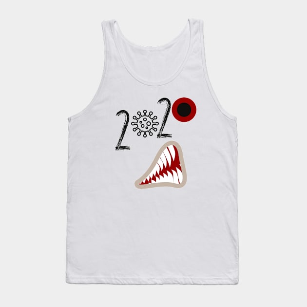 Psychedelic Face of 2020 Tank Top by O.M design